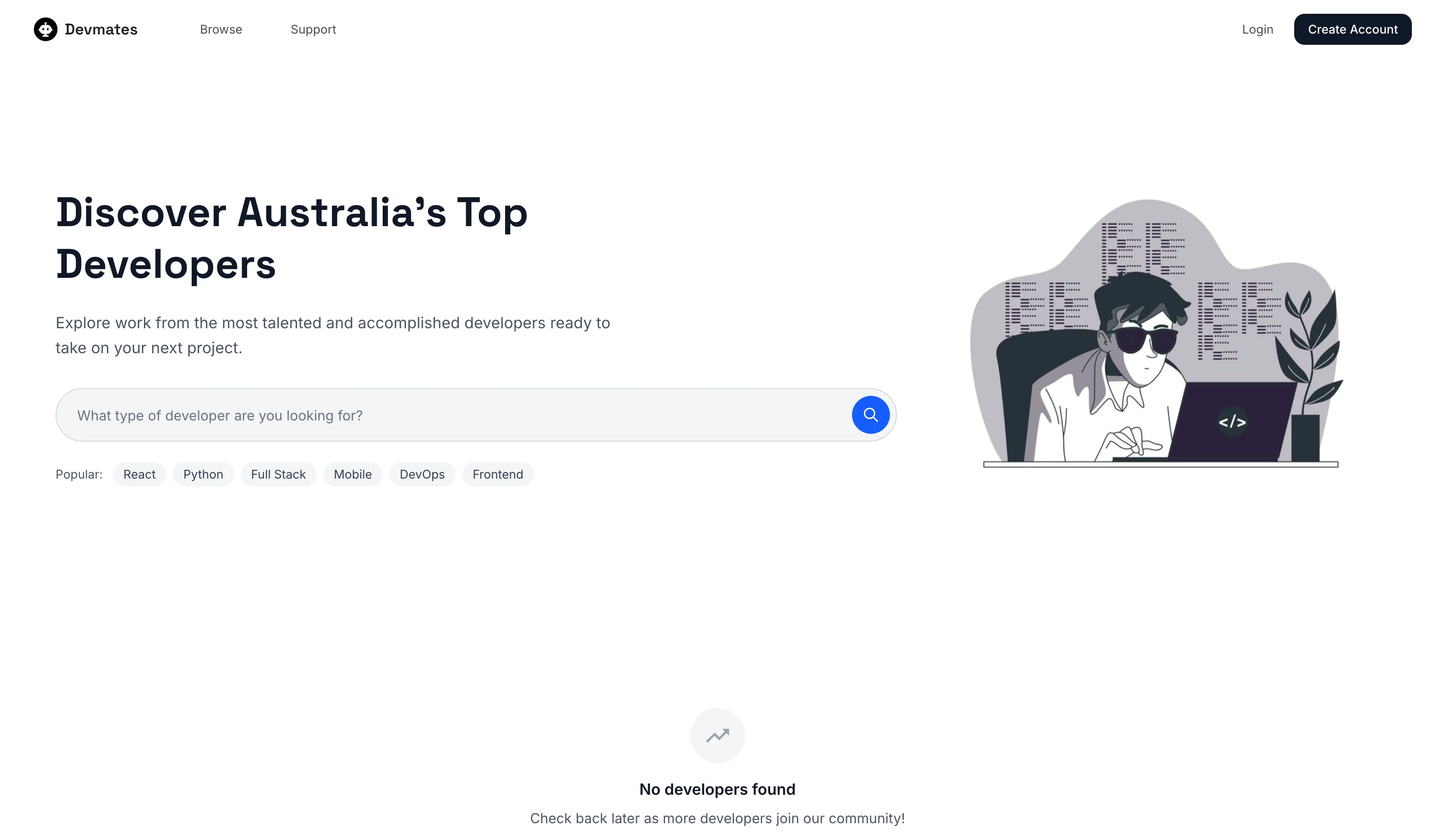 Devmates homepage